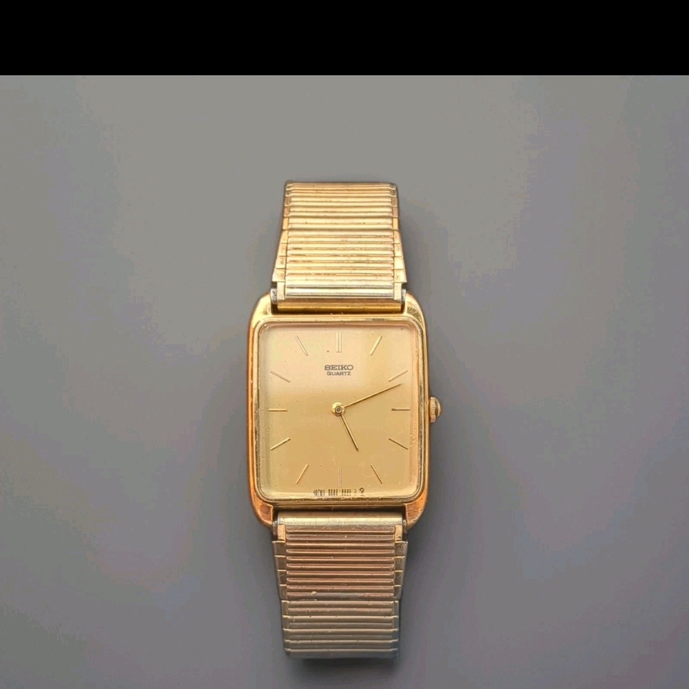Seiko Gold-Tone Square Face Watch
